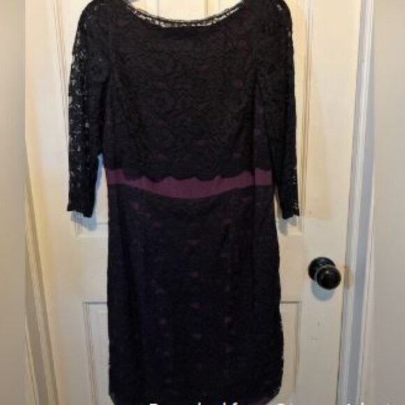 Boden Lace Overlay Cocktail Dress - Picture 6 of 6